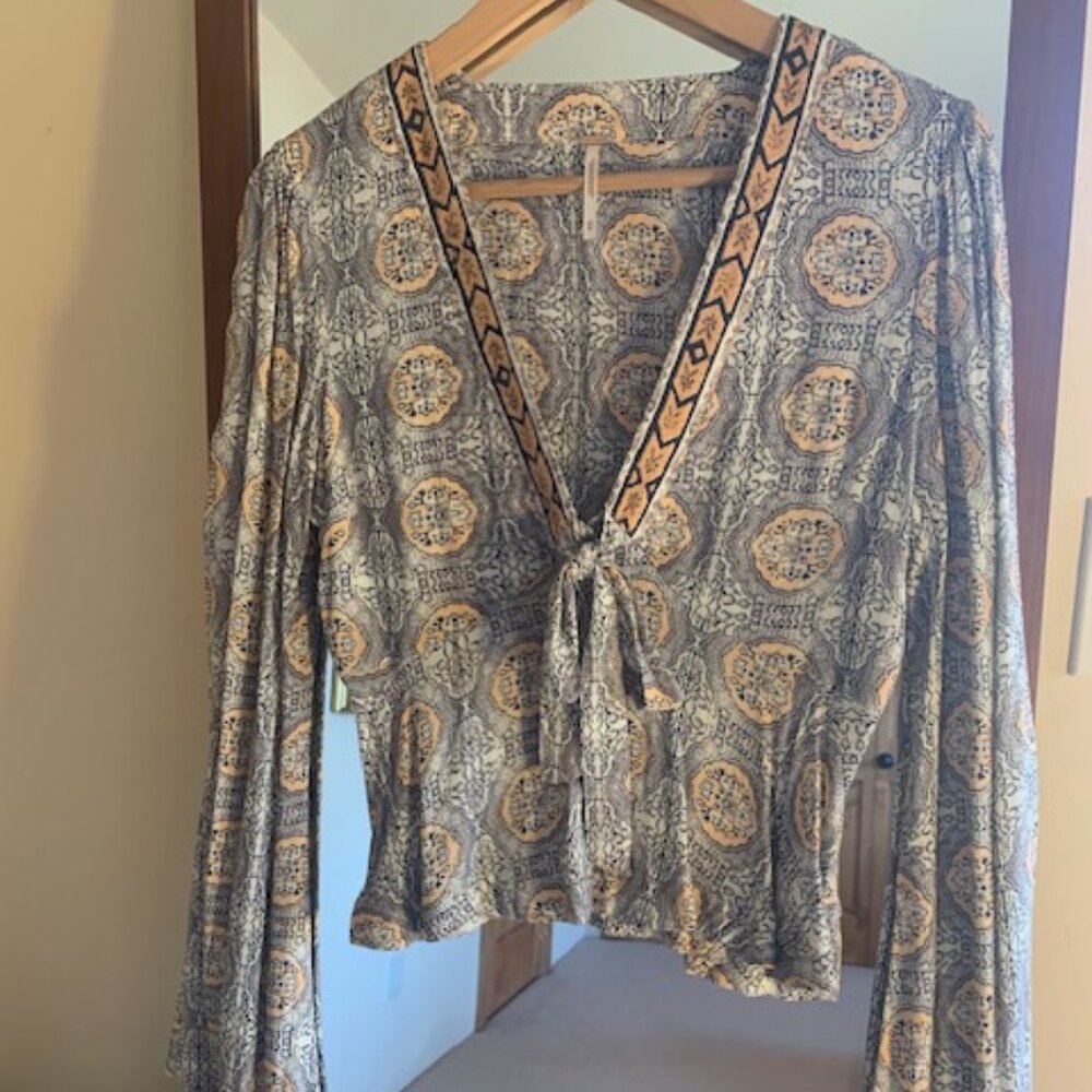 Free People Romantic Boho - Bell Sleeve Top